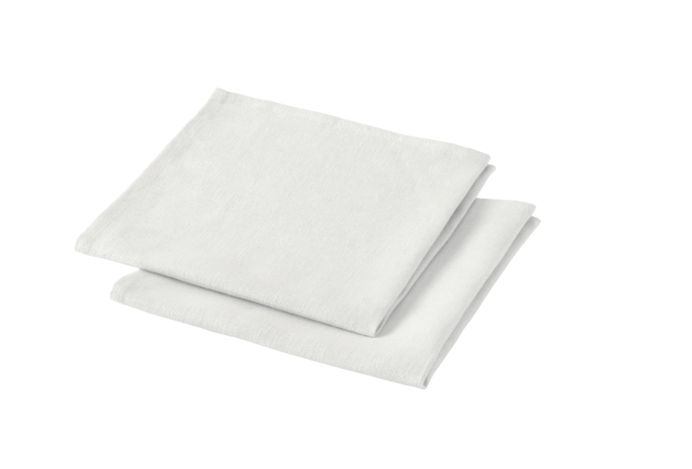 Vit servett - 45x45 - Linne
